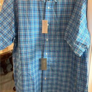 Daniel Cremieux Men’s Size XL NWT Blue Plaid Men's Shirt